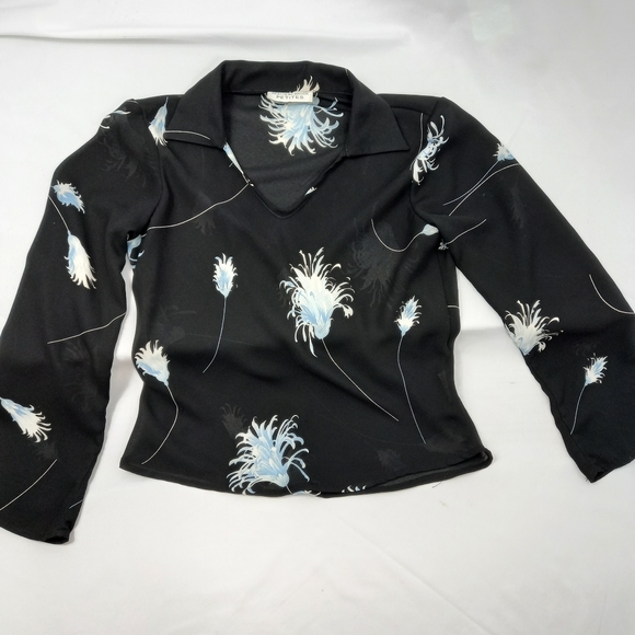 VINTAGE 90's Beechers Brook sheer blouse - Picture 2 of 7